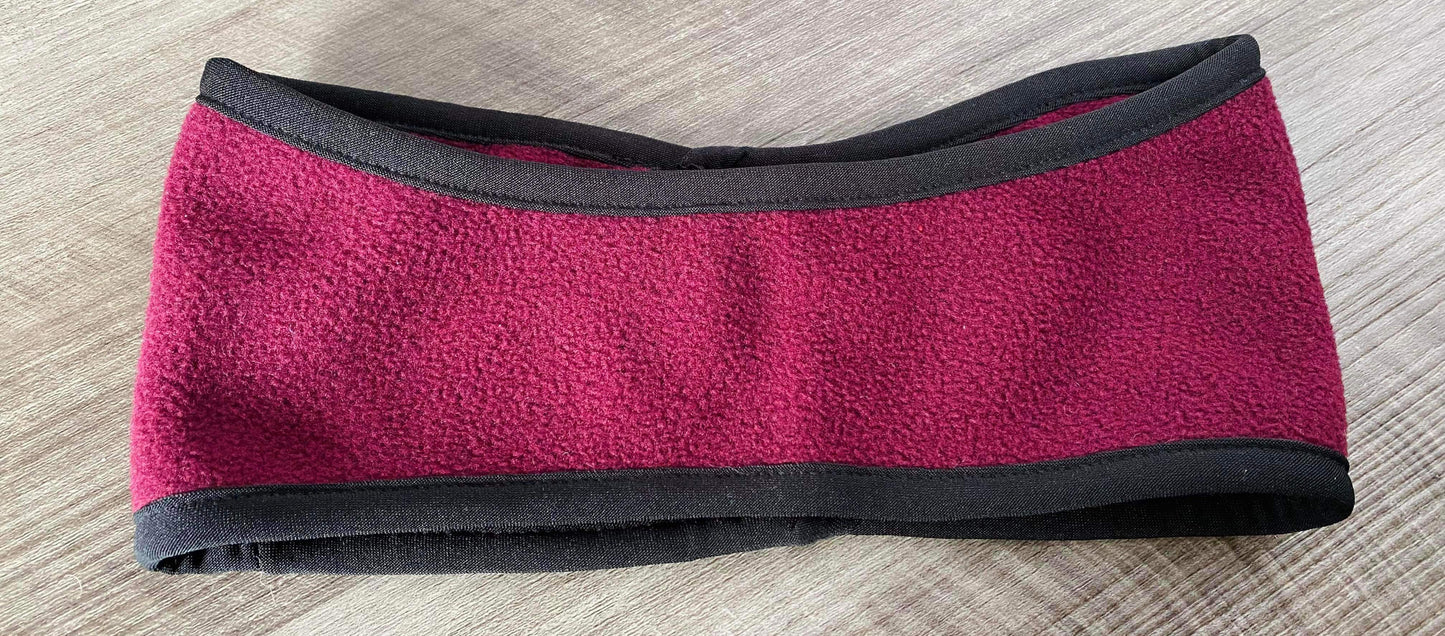 3 Maroon Ear Warmers *CLOSEOUT* *Fits kids to adult*