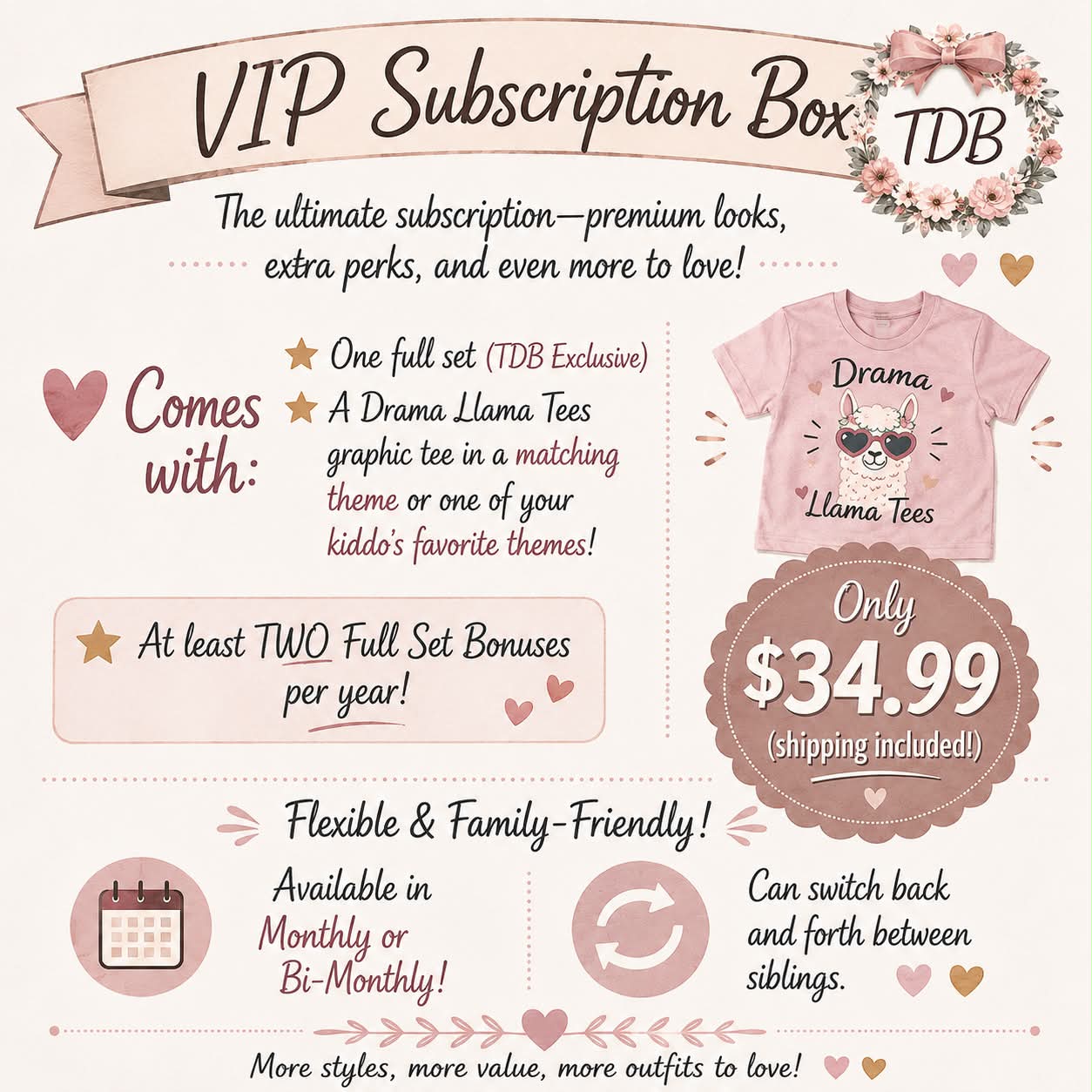 VIP Subscription Box (Exclusive Set + Graphic Tee) + 2 Bonus Freebies/Year! | Free Shipping