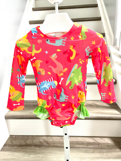 18-24 months Girls Neon Dino Swim *CLOSEOUT SALE*