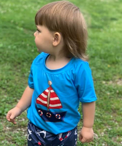 2T Nautical Tee: discounted for slight fading *CLOSEOUT SALE*