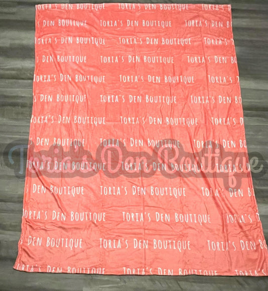 Name Blankets: Salmon